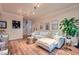 Stylish living room showcasing elegant decor, hardwood floors, and a modern lighting fixture at 3777 Peachtree Ne Rd # 1512, Brookhaven, GA 30319