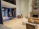 Bright and spacious living area featuring comfortable seating, a decorative fireplace, and elegant decor at 3777 Peachtree Ne Rd # 1512, Brookhaven, GA 30319