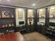 Dedicated computer workstations with black built-ins, drawers, and shelving at 3777 Peachtree Ne Rd # 1512, Brookhaven, GA 30319