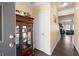 Welcoming foyer with hardwood floors and a view into the living area at 406 Crescent Woode Dr, Dallas, GA 30157