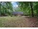 Charming backyard with mature trees and an established yard, creating a peaceful and private outdoor setting at 5755 Hendrix Rd, Cumming, GA 30040
