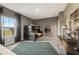 A bunk bed room features views of outside scenery at 732 Hedwig Dr, Mcdonough, GA 30252
