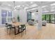 Open-concept living space connecting dining area to a cozy living room at 293 Ormond Se St, Atlanta, GA 30315
