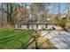 Charming single-story home with a well-maintained lawn and a cozy facade nestled among mature trees at 3510 Riviera Dr, Cumming, GA 30041