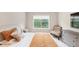 Cozy bedroom featuring a bright window and comfortable furnishings at 5075 Briarstone Ridge Way, Alpharetta, GA 30022