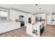 Elegant white kitchen with stainless steel appliances and a center island at 5075 Briarstone Ridge Way, Alpharetta, GA 30022