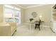 Cozy home office with natural light, a comfortable chair, and functional workspace at 6185 Deerwoods Trl, Alpharetta, GA 30005