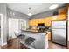 Modern kitchen with stainless appliances, breakfast bar and ample cabinet space at 791 Wylie Se St # 709, Atlanta, GA 30316