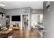 Spacious living room features hardwood floors and stylish decor at 791 Wylie Se St # 709, Atlanta, GA 30316