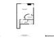 Upstairs floor plan featuring a large primary bedroom, bathroom, and a walk-in closet at 1661 La France Ne St # 221, Atlanta, GA 30307