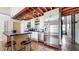 Modern kitchen featuring stainless steel appliances and a functional island at 1661 La France Ne St # 221, Atlanta, GA 30307