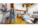 Inviting living room with high ceilings, stairs, and an open floor plan with a modern aesthetic at 1661 La France Ne St # 221, Atlanta, GA 30307