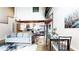 Open floor plan showcasing living, dining, and kitchen areas with modern finishes at 1661 La France Ne St # 221, Atlanta, GA 30307