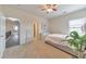 Bright bedroom with en suite bathroom and carpet flooring at 197 Hickory Pointe Dr, Acworth, GA 30101