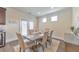 Bright dining area features seating for six and access to the outdoor space at 197 Hickory Pointe Dr, Acworth, GA 30101