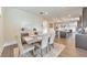 Dining area offers views into the kitchen and living spaces, creating an open layout at 197 Hickory Pointe Dr, Acworth, GA 30101