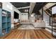 Finished basement with stairs and tv features a cozy seating area and stylish decor at 2681 Linnwood Se Dr, Smyrna, GA 30080