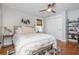 Inviting bedroom with soft lighting, hardwood floors, closet, and ample storage for a cozy night's sleep at 2681 Linnwood Se Dr, Smyrna, GA 30080