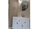 Updated bathroom features a vanity with a modern sink and fixture at 1356 Ambercrest Way, Austell, GA 30168