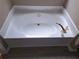 Clean white soaking tub with gold fixtures at 1356 Ambercrest Way, Austell, GA 30168