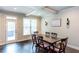 Dining room with dark wood table and hardwood floors at 2604 Porchside Se Pl, Atlanta, GA 30316