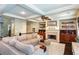 Spacious living room with fireplace, built-ins, and coffered ceilings at 2604 Porchside Se Pl, Atlanta, GA 30316