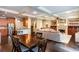 Open concept kitchen, dining room, and living room at 2604 Porchside Se Pl, Atlanta, GA 30316