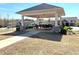 Community gazebo with stone pillars provides an outdoor meeting and relaxation area for residents at 448 Marston Pass, Acworth, GA 30102