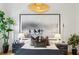 Cozy bedroom featuring a large framed print, ambient lighting, and coordinated decor at 1058 Piedmont Ave # 103, Atlanta, GA 30309