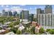 Attractive view of a modern building surrounded by other new constructions, with a skyline backdrop at 1058 Piedmont Ave # 103, Atlanta, GA 30309