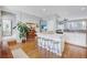 Kitchen featuring an island with bar stool seating, stainless appliances, and modern finishes at 3788 Chattahoochee Summit Se Dr # 22, Atlanta, GA 30339