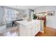 Open kitchen with island, adjacent to dining area, providing ample space for cooking and entertaining at 3788 Chattahoochee Summit Se Dr # 22, Atlanta, GA 30339