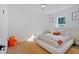 Bedroom featuring hardwood floors, modern decor, and an overhead fan at 507 Karen Ln, Woodstock, GA 30188