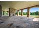 Outdoor patio with stone arches and a fireplace, an ideal spot for outdoor gatherings at 1101 N Flat Rock Rd, Douglasville, GA 30134