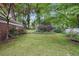 Spacious backyard showcasing mature trees and a well-maintained lawn at 203 Lucerne St, Decatur, GA 30030