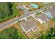Overhead view of home with a large backyard, and proximity to community pool, park, and parking lot at 319 Parkside Meadow Dr, Marietta, GA 30064