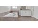 Beautiful bathroom with granite counters, tiled floors and soaking tub at 319 Parkside Meadow Dr, Marietta, GA 30064