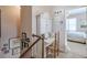Hallway features a built-in desk and leads to bedroom with natural light and views at 660 Delbridge Nw St, Atlanta, GA 30314