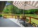 Outdoor deck with furniture and shade umbrella perfect for entertaining at 3964 Gretna Green Dr, Decatur, GA 30035