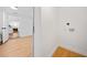 Bright laundry room with wood-look flooring and white walls and trim at 3964 Gretna Green Dr, Decatur, GA 30035