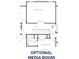 Upper level floor plan featuring a media room, bedrooms, and bathroom layout at 3293 Lions Ruby Ln, Atlanta, GA 30349