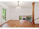 Dining area with hardwood floors, open floor plan, and view of a staircase at 475 Nottingham Dr, Marietta, GA 30066
