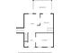 Layout of the first floor, with kitchen, dining, living room, and foyer, plus screened in porch at 475 Nottingham Dr, Marietta, GA 30066