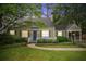 Charming bungalow-style home featuring a blue front door, manicured lawn, and mature landscaping at 615 Sycamore Dr, Decatur, GA 30030