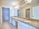 Bathroom featuring dual sinks, a granite countertop, and a walk-in closet at 106 Vintage Club Cir, Marietta, GA 30066