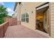 Wooden deck with exterior view of the home, showcasing access to indoor living space and neighborhood at 3231 Chutney Ct, Avondale Estates, GA 30002