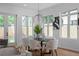 A well-lit dining area with modern decor and view of the outdoor space at 88 Cleveland Unit B Se St, Atlanta, GA 30316