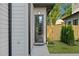Close-up of the front entrance with a modern door and neatly trimmed bushes at 88 Cleveland Unit B Se St, Atlanta, GA 30316