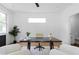 Bright home office with desk, chairs, and view into the bathroom at 88 Cleveland Unit B Se St, Atlanta, GA 30316