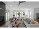 Bright living space with a fireplace, modern decor, and dining area adjacent at 88 Cleveland Unit B Se St, Atlanta, GA 30316